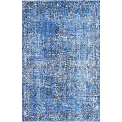 Vidal Tapis de laine 312x203 Bleu Ultra Vintage