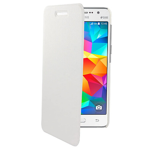 Etui folio slim blanc Swiss charger pour Samsung Galaxy Core Prime