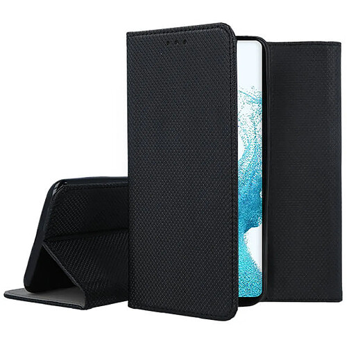 Htdmobiles Housse pour Samsung Galaxy A54 5G - etui coque pochette portefeuille + film ecran - NOIR MAGNET