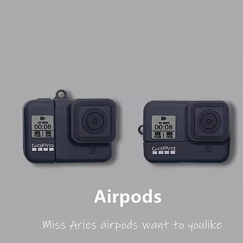 GUPBOO Airpods Coque Housse Étui Protecteur Compatible pour AirPods Pro-Caricature d'appareil photo Polaroid