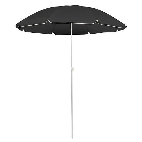 ComfortXL Parasol D'extérieur Avec Mât En Acier Anthracite 180 Cm