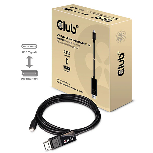 Club 3D CLUB3D cac-1557 USB C Displayport 1.4 Noir