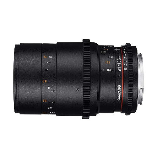 Samyang 100mm T3.1 VDSLR Ed UMC Macro Objectif Noir