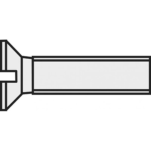 Vis à tête fraisée TOOLCRAFT 839956 10 pc(s) M3 30 mm tête fraisée plat plastique, Polyamide DIN 963