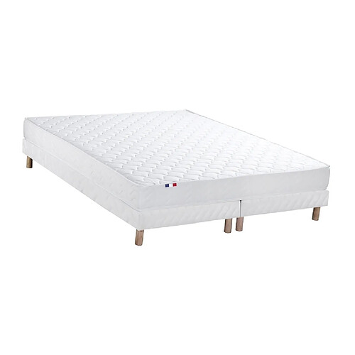 Idliterie Ensemble Matelas accueil Latex 3 zones INITIAL - Bi Confort Mousse & Latex + Sommier - Made in France