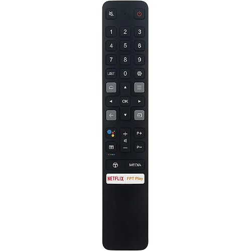 SANAG Nouveau Rc901V Fmr7 Telecommande De Remplacement-06-Btznyy-Irc901V Rc901V Fmr7 Telecommande Pour Tcl Android 4K Smart Tv Remote Controller Avec Netflix Fpt Play