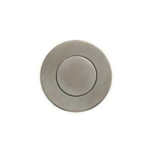 Poignées cuvettes ronde à encastrer - Avec platine poussoir - Diamètre 55 mm - Inox Brossé