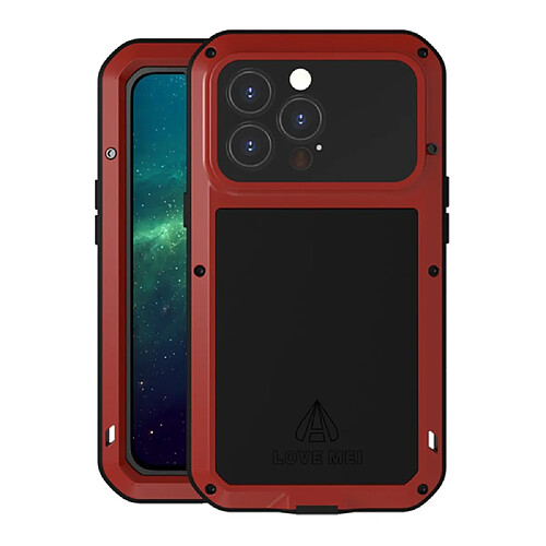 Coque en silicone, antichoc, anti-chute, anti-poussière rouge pour votre Apple iPhone 13 Pro 6.1 pouces