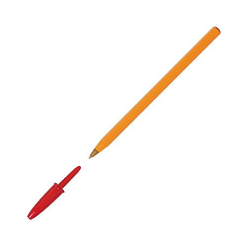 Stylo bille Bic Orange - rouge - Lot de 20