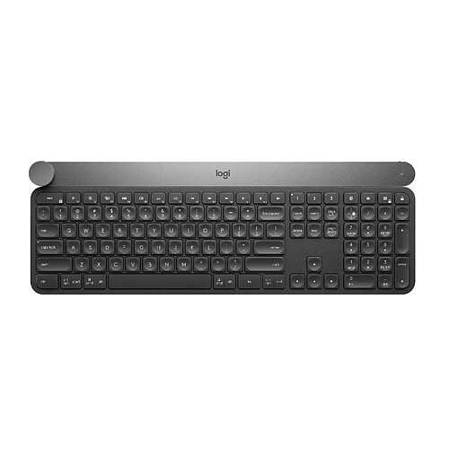 Logitech Craft RF Wireless + Bluetooth QWERTY US International Noir, Gris