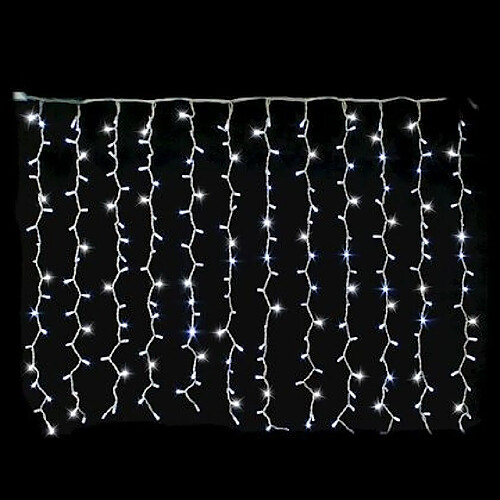 rideau raccordable - 2 x 1.5 mètres - 240 led - blanc pétillant - festilight 54412-12-w0-z