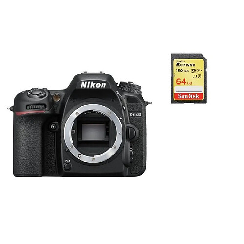 NIKON D7500 Body + 64GB SD card