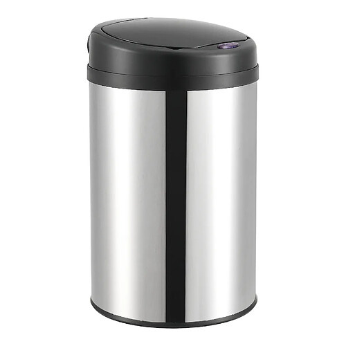 Poubelle à Capteur Acier Inox 30 Litres Argenté [en.casa]