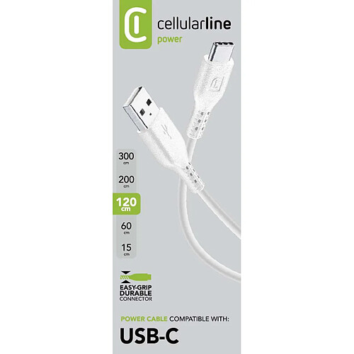 Cellular Line Cellularline Power Cable 120cm - USB-C