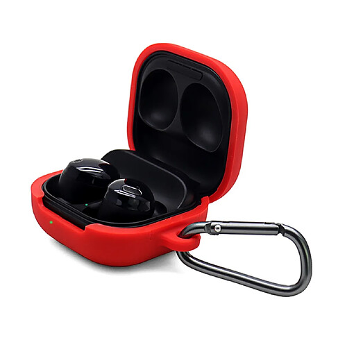 Coque en silicone lavable avec boucle anti-perte rouge pour votre Samsung Galaxy Buds Pro