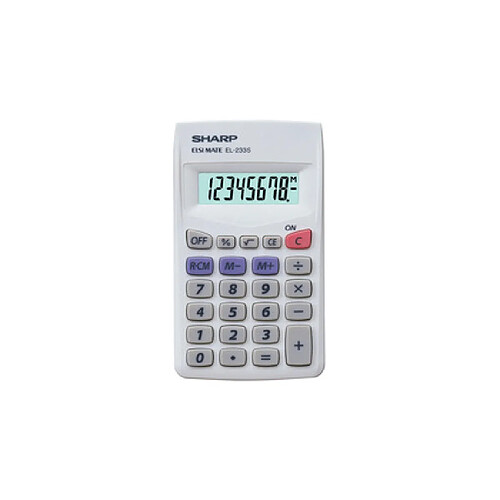 SHARP Calculatrice modèle EL 233S, alimentation par batterie ()