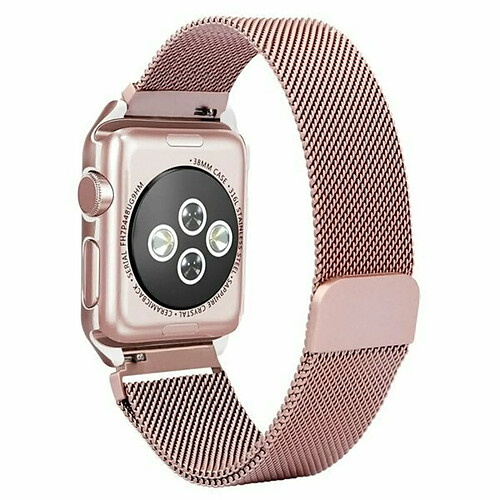 PHONECARE Bracelet Milanais Avec Fermoir Magnétique pour Apple Watch Edition Series 7 - 41mm - Rose