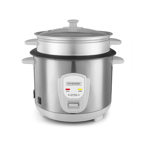 Cuiseur à Riz 1.8l Avec Cuve Métal Et Panier Vapeur Japan X Kitchencook Gris