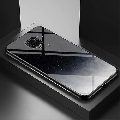 Coque en TPU hybride de ciel étoilé croissant de lune étoilé pour votre Xiaomi Redmi Note 9S