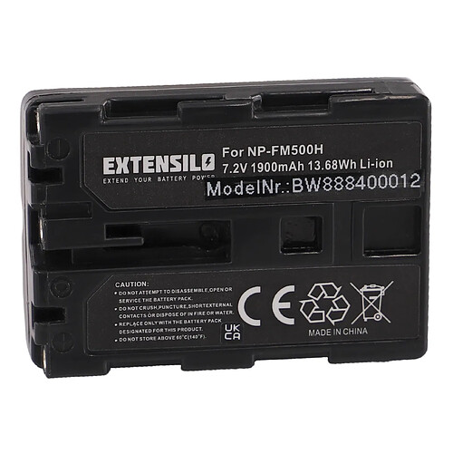 Vhbw EXTENSILO Batterie compatible avec Hasselblad HV appareil photo, reflex numérique (1900mAh, 7,2V, Li-ion)