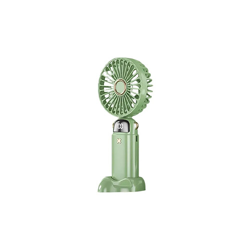 Ventilateur Portatif à Affichage Numérique (Vert)