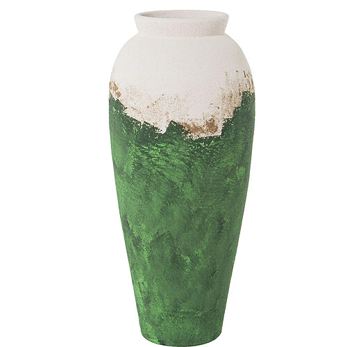 Vase Alexandra House Living Blanc Vert Céramique 30 x 30 x 76 cm