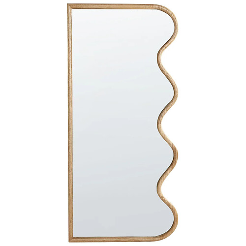 Beliani Miroir MURAT 69 cm 150 cm Bois Naturel