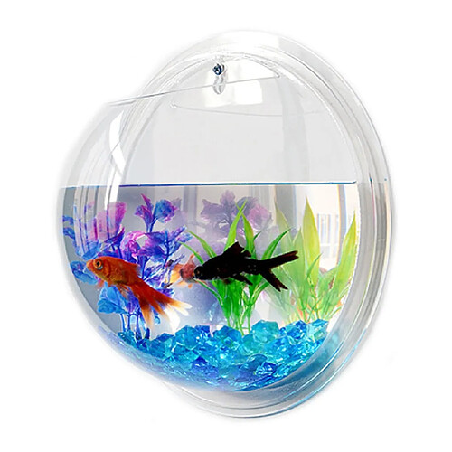 Universal Cuve à poissons acrylique murale accrylique accru aquarium aquarium décoration maison (diamètre 25 cm) |