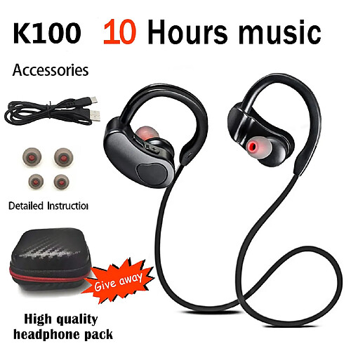 GUPBOO Casque Bluetooth sport casque sans fil casque stéréo K98 K100 casque sans fil HiFI avec basse avec micro