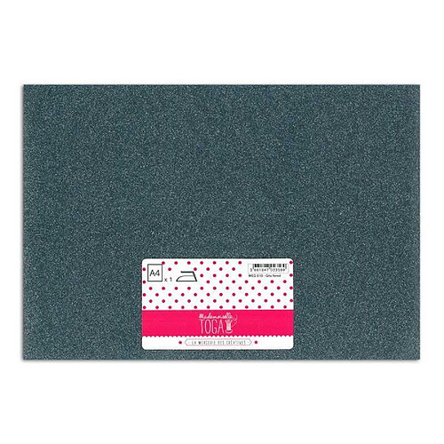 TOGA Flex thermocollant à paillettes - Gris foncé - 30 x 21 cm