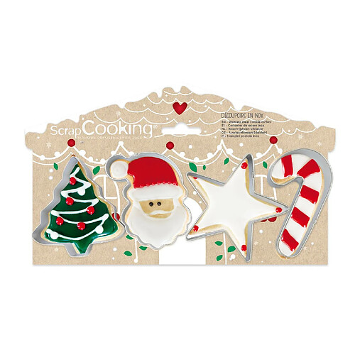 Scrapcooking Kit 4 emporte-pièces Noël