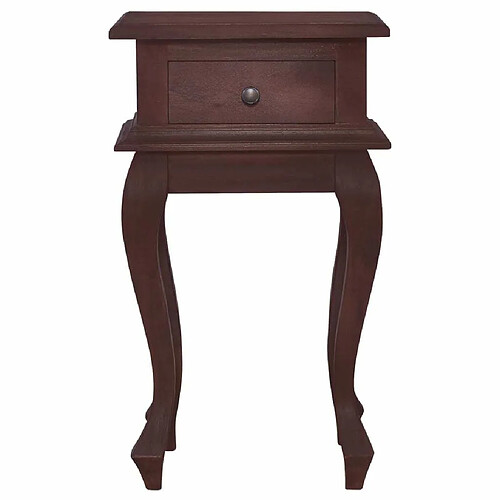 Maison Chic Table de chevet | Table de nuit Marron classique 35x30x60 cm Bois d'acajou -GKD53495