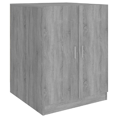 Maison Chic Meuble rangement de salle de bain | Meuble pour machine à laver | Armoire murale de bain Sonoma gris 71x71,5x91,5 cm -GKD89787