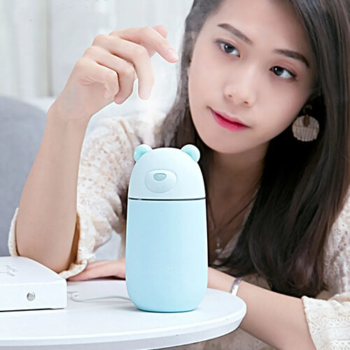 Wewoo Humidificateur d'Air de bureau portable avec le port USB étendu, en forme d'ours polaire Creative Mini, capacité: 320 ml, 5V CC (bleu)