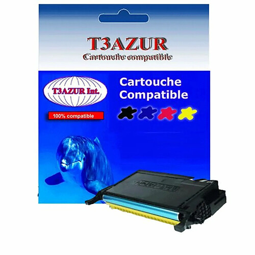 Toner Laser compatible Samsung CLX6220FX, CLX6250FX (CLT-Y5082L) Jaune - 4 000 pages - T3AZUR