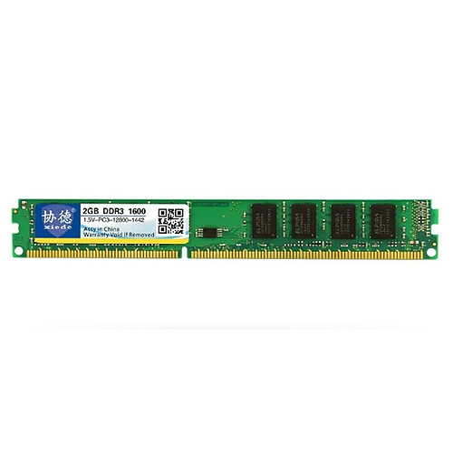 Wewoo Mémoire vive RAM DDR3 1600MHz 2GB 1.5V Module de à compatibilité totale pour PC bureau