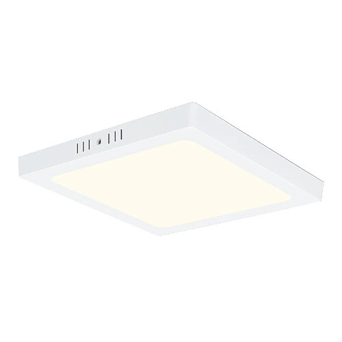 NETTLIFE Plafonnier LED 4000K 18W Blanc 23CM IP44 Lampe de Salle de Bain Chambre Lampe Moderne Carré Blanc Neutre Étanche pour Cuisine Bureau