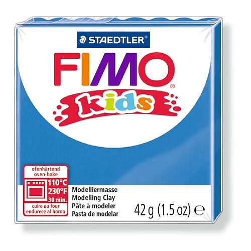 Pâte Fimo Kids 42 g Bleu 8030.3 - Fimo