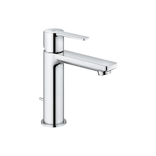 GROHE Mitigeur lavabo monocommande Lineare 32114001 - Bec fixe - Limiteur de température - Economie d'eau - Chrome - Taille S