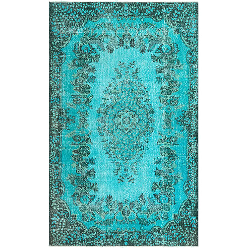 Vidal Tapis de laine 277x165 turquoise Ultra Vintage