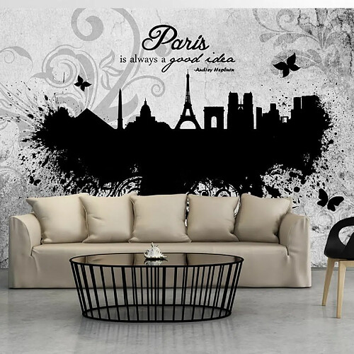 Paris Prix Papier Peint Paris is Always a Good Idea Black & White 70 x 100 cm