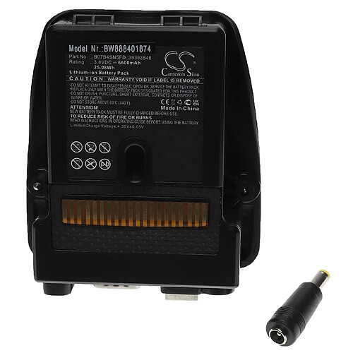 vhbw Batterie compatible avec Trimble 500 Data Collector, TDS Ranger 300, TSC2, TSC2 controller outil de mesure (6600mAh, 3,8V, Li-ion)