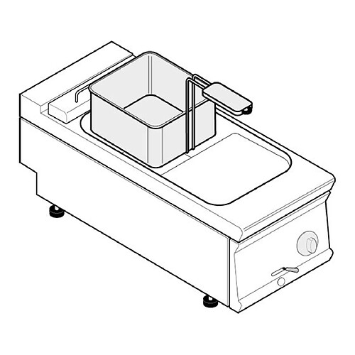 Friteuse Electrique - 8 Litres - Commandes Mécaniques - Gamme 700 - Tecnoinox