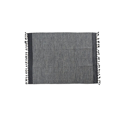 Alter Tapis moderne Dallas, style kilim, 100% coton, gris, 200x140cm