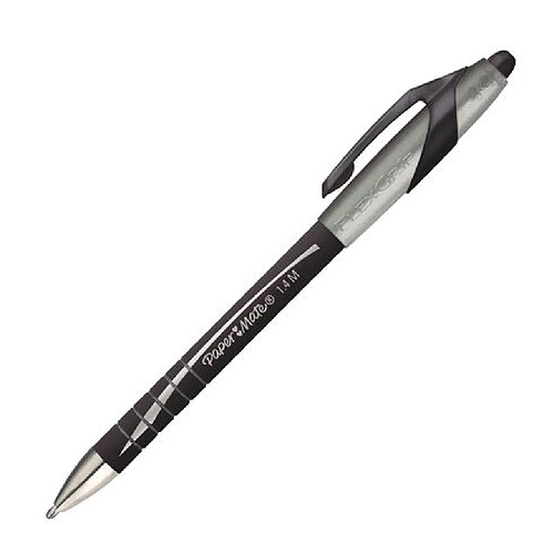 Paper Mate Stylo bille Papermate Flexgrip Elite rétractable 1,4 mm - noir