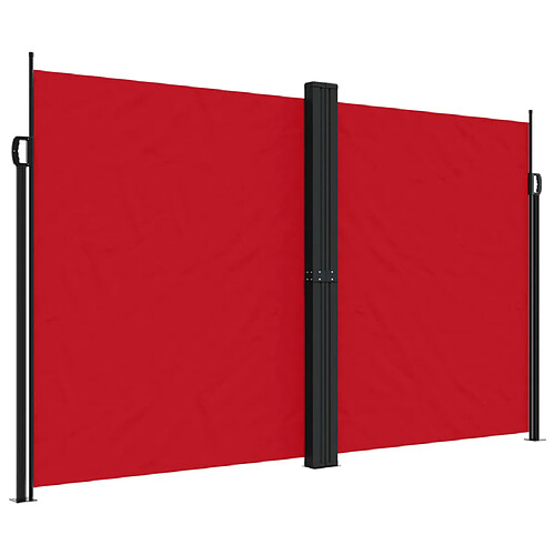 Maison Chic Auvent latéral rétractable | Store latéral | Brise-vue latéral rouge 200x600 cm -GKD86969