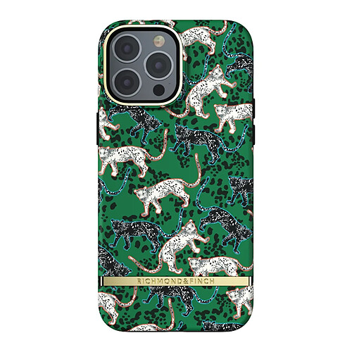 Richmond & Finch Coque pour iPhone 13 Pro Max Revêtement Antibactérien Motif Léopard Vert