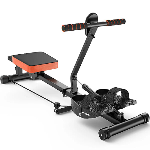 Rameur de maison pliable avec 12 niveaux de résistance, Rattantree Machine à Ramer, Rowing Machine, Rail Coulissant Silencieux, écran LCD pour l'entraînement à domicile, charge maximale 300 kg