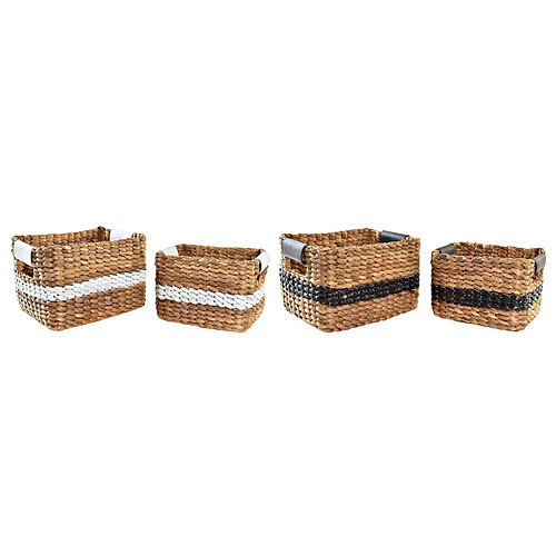 Set de basket DKD Home Decor Colonial PU Fibre (32 x 25 x 20 cm) (2 Unités)