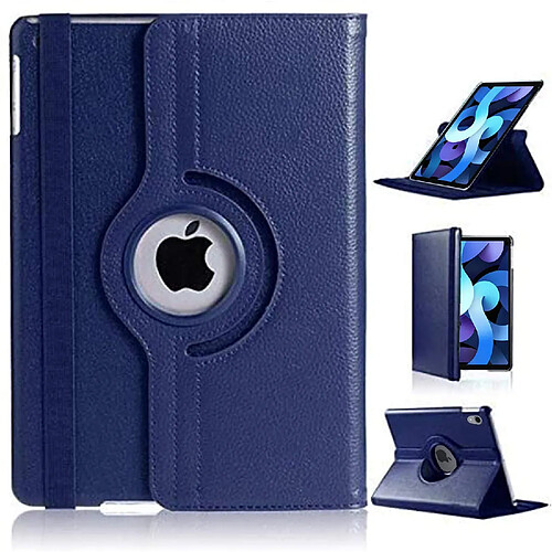 Xeptio Etui rotatif 360 degrés bleu Apple iPad AIR 4 10,9 pouces 2020 / iPad AIR 5 M1 2022 - Housse Pochette bleue protection iPad Air 4eme / 5eme generation